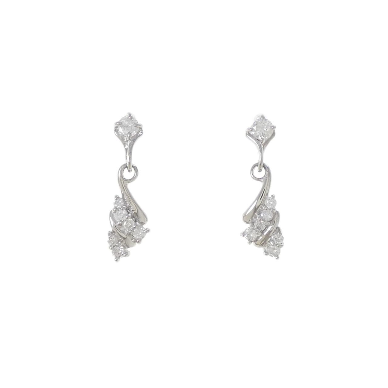 PT900 ダイヤモンド ピアス 0.30CT - メルカリ