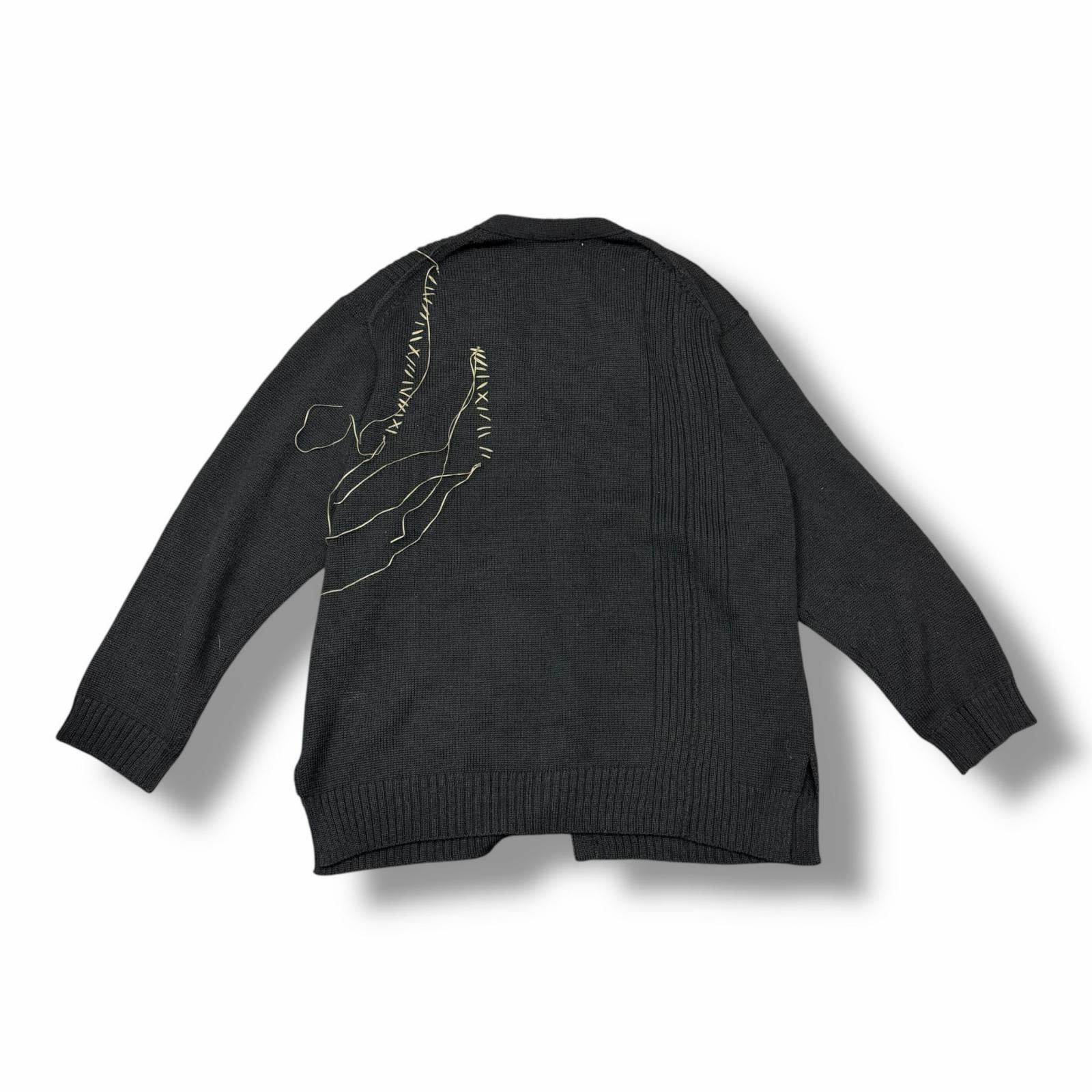 参考上代79200円 未使用 Yohji Yamamoto POUR HOMME 25AW Stitch Knit 