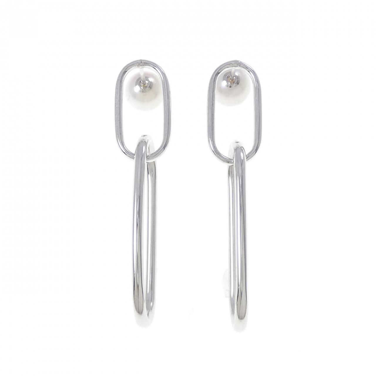 新品】PT900/K18WG/PT850 アコヤパール ピアス 7.6mm - メルカリ