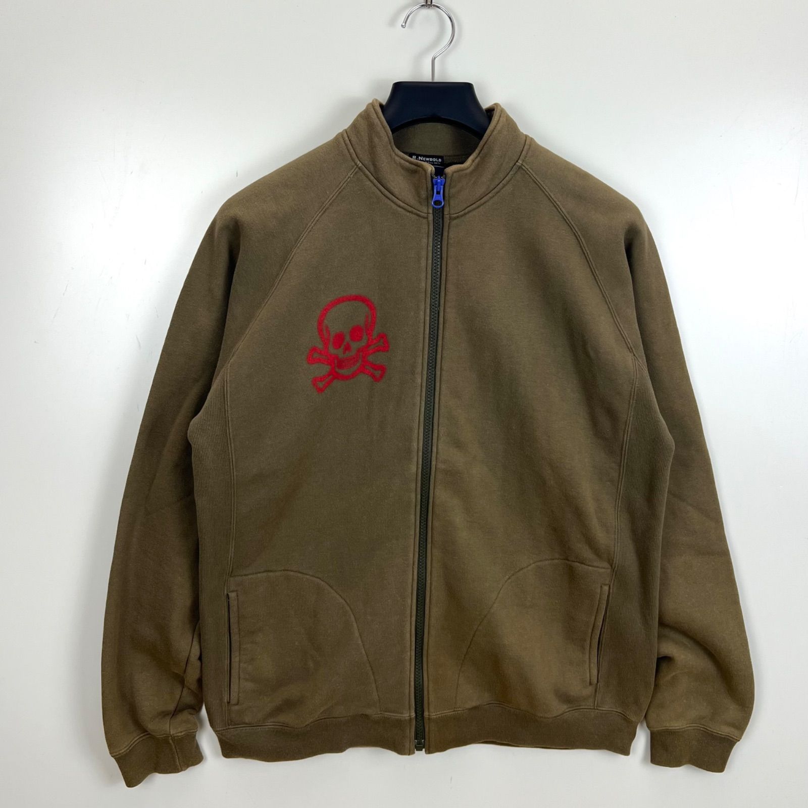 R.NEWBOLD y2k grunge archive SKULL sweat zip jacket L アールニュー 