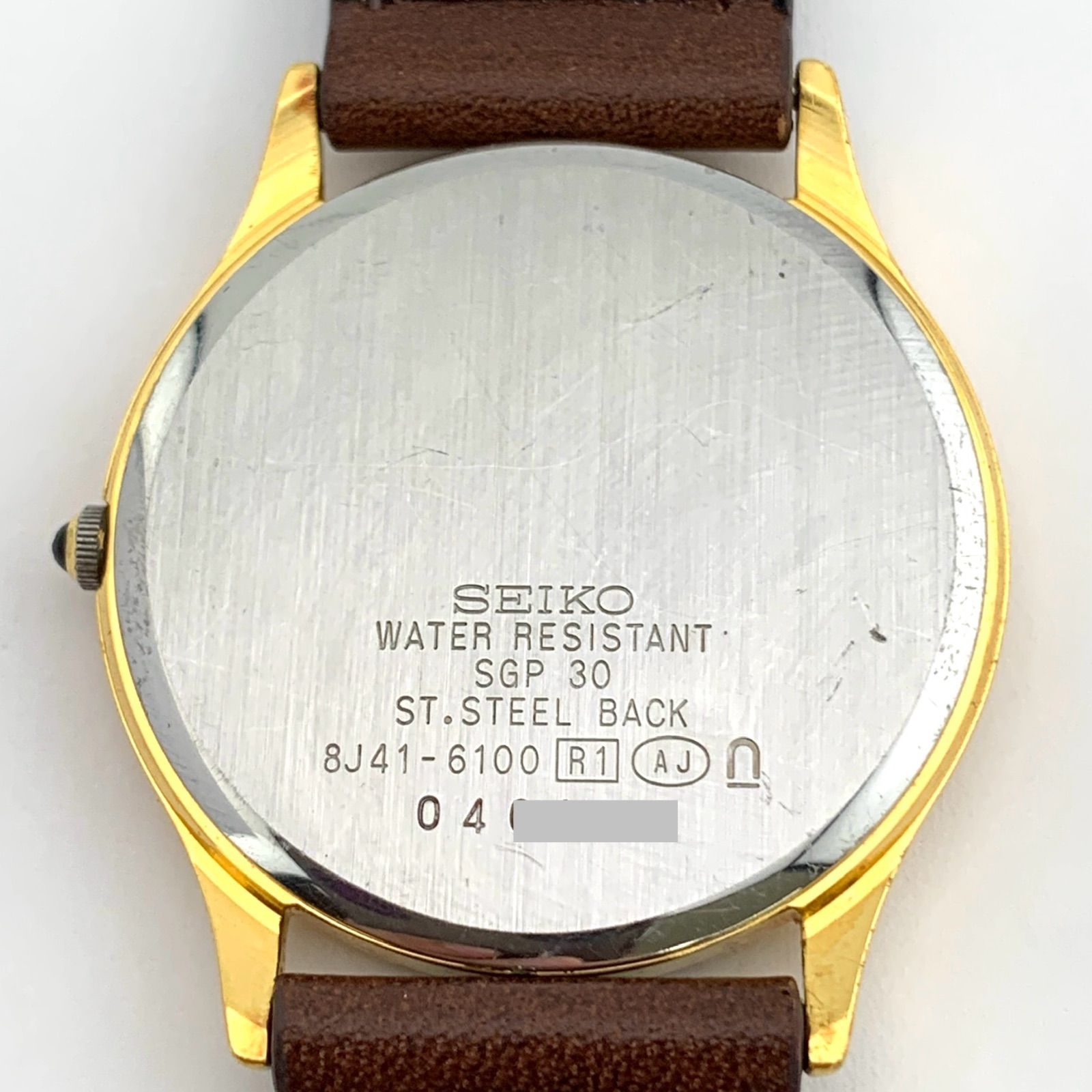 中古】SEIKO DOLCE 8J41-6100 腕時計 ゴールド/ブラウン - メルカリ