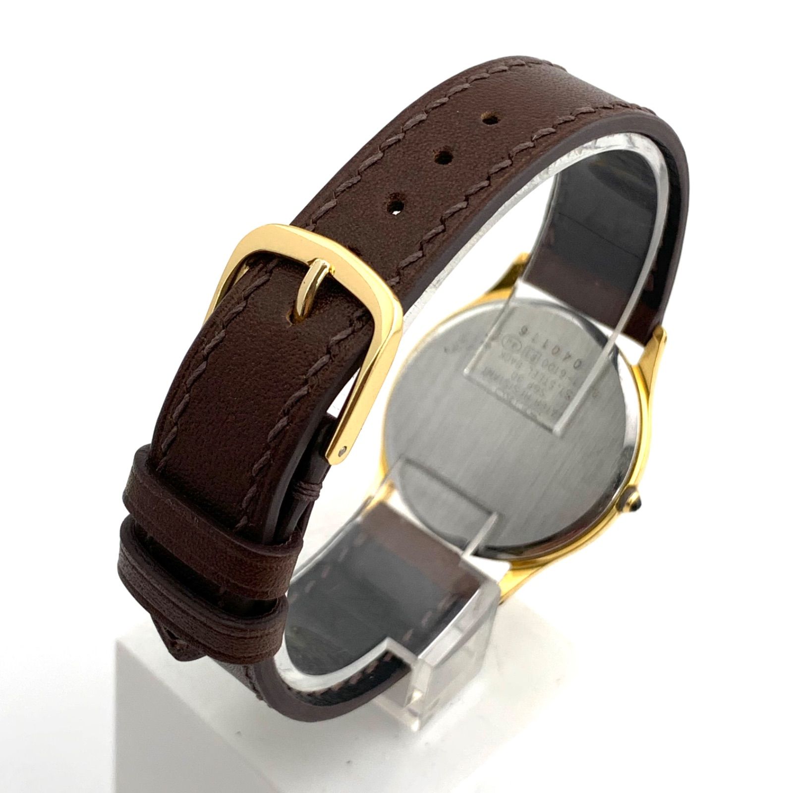 中古】SEIKO DOLCE 8J41-6100 腕時計 ゴールド/ブラウン - メルカリ