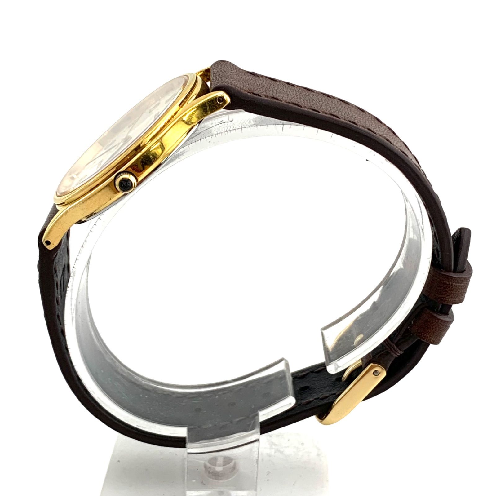 中古】SEIKO DOLCE 8J41-6100 腕時計 ゴールド/ブラウン - メルカリ