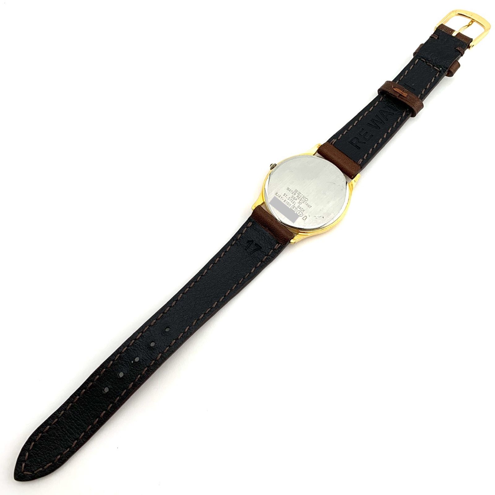 中古】SEIKO DOLCE 8J41-6100 腕時計 ゴールド/ブラウン - メルカリ