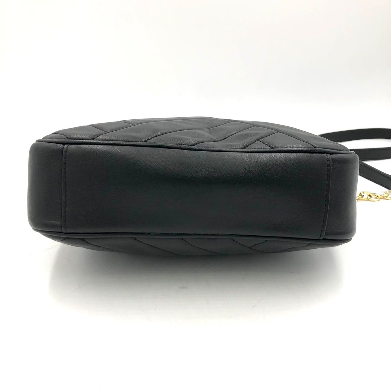 トリーバーチ TORY BURCH レザー チェーン ショルダーバッグ 黒 本革 