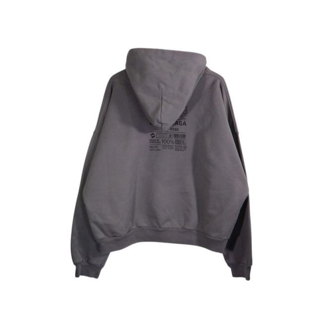 BALENCIAGA 23aw MEDIUM FIT HOODIE GRAY サイズS 725565 TNVL67255 