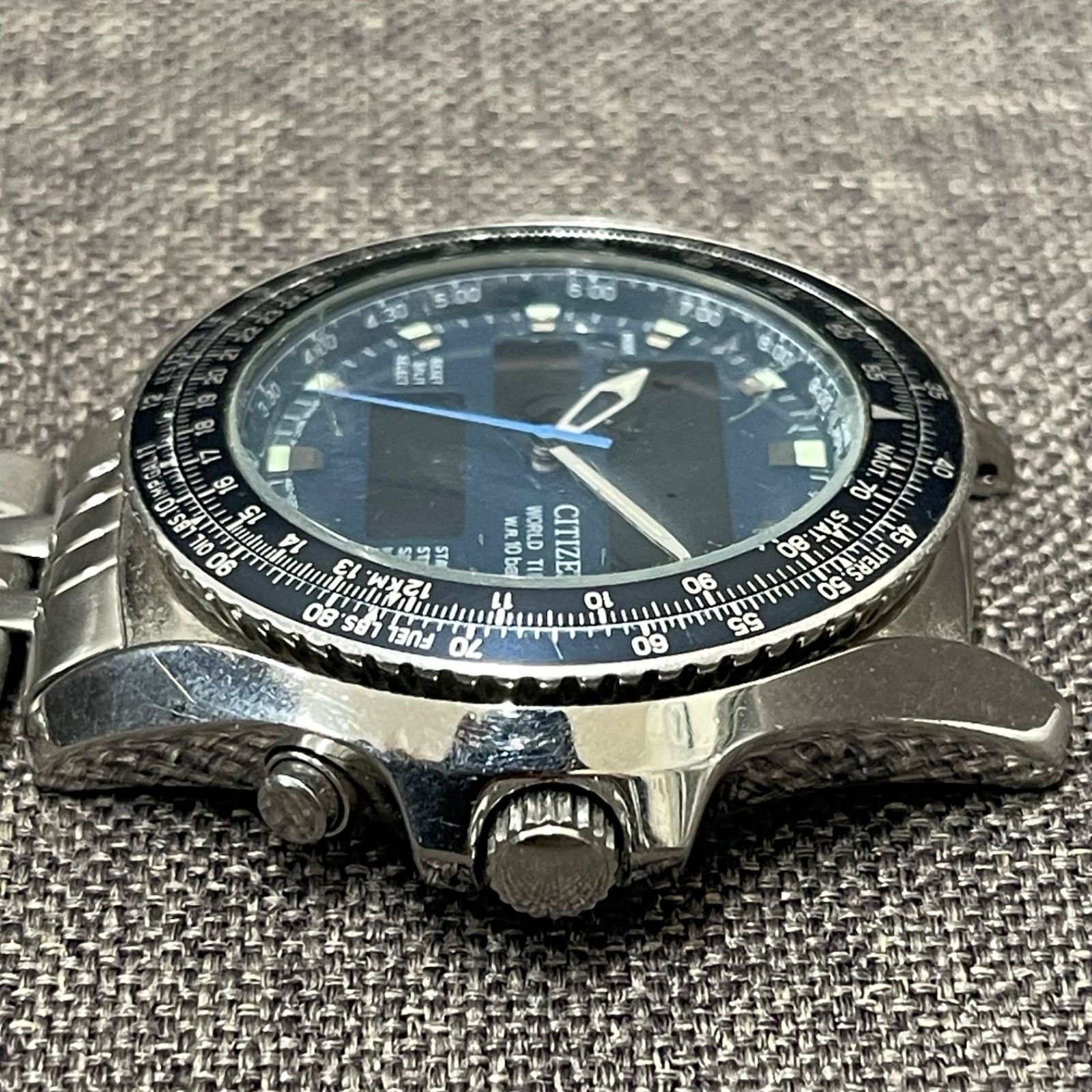 NPA】ジャンク CITIZEN WORLD TIME シチズン ワールドタイム C460 