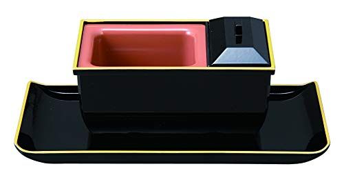新品 サンメニー 本格 香炉 お盆付き 5.0寸 回し焼香 山中漆器 日本製 焼香盆 セット お盆 お彼岸 法要 に お 香 線香 焼香 インセンス 仏具 現代仏壇 お仏壇 黒 フチ金 焼香盆(特小) お供え お焼香 線香立て インセンスホルダー コンパクト