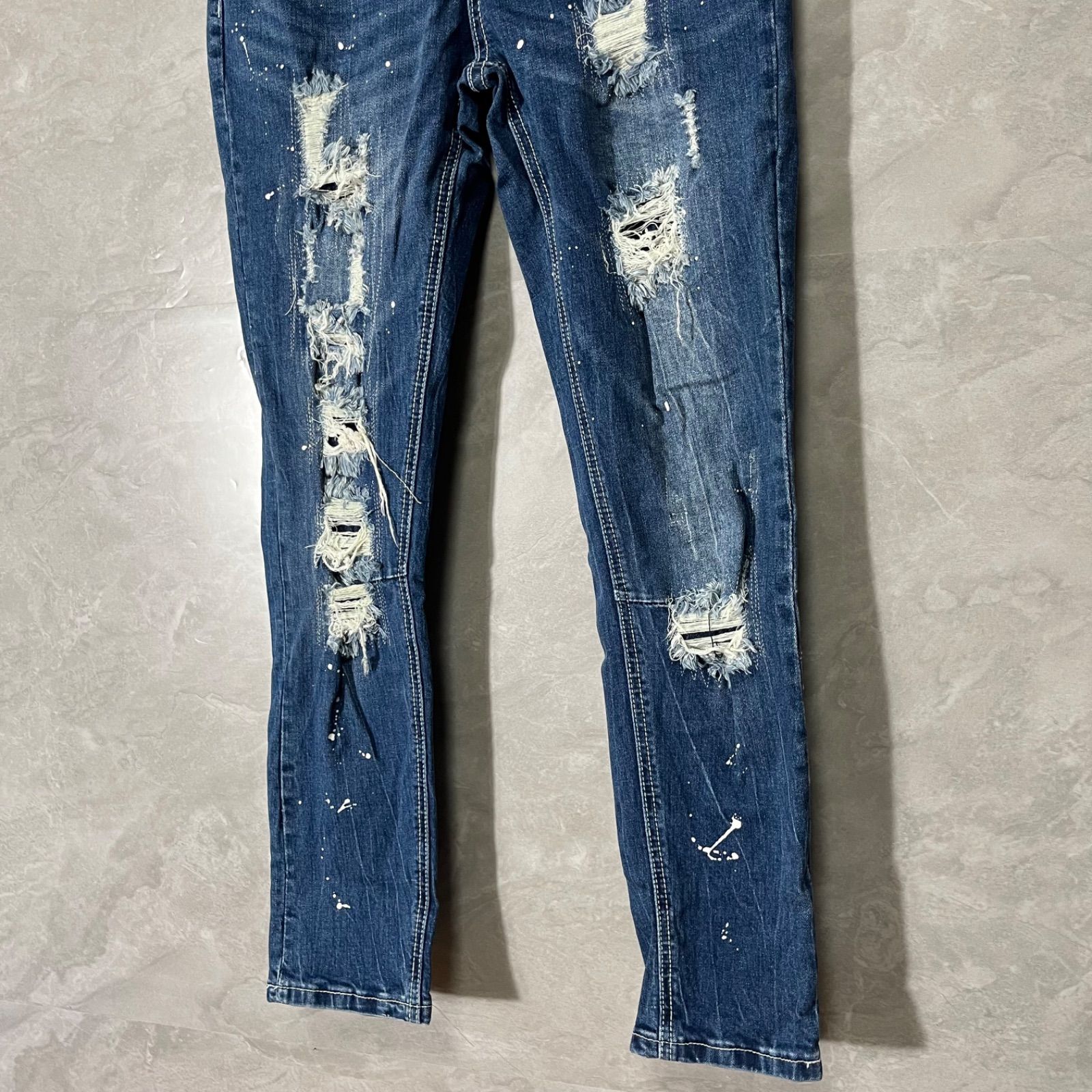新品 キャバリア デニム ジーパン CavariA Y2K お兄系 ダメージ メンズ 