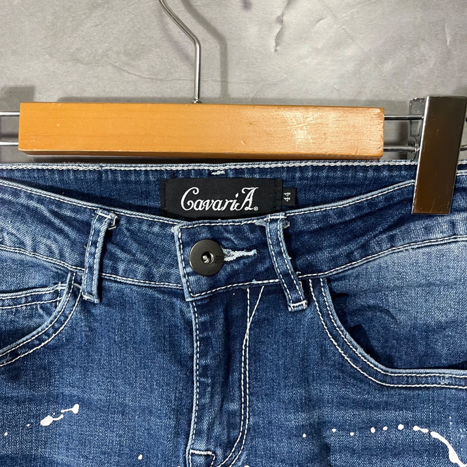 新品 キャバリア デニム ジーパン CavariA Y2K お兄系 ダメージ メンズ 