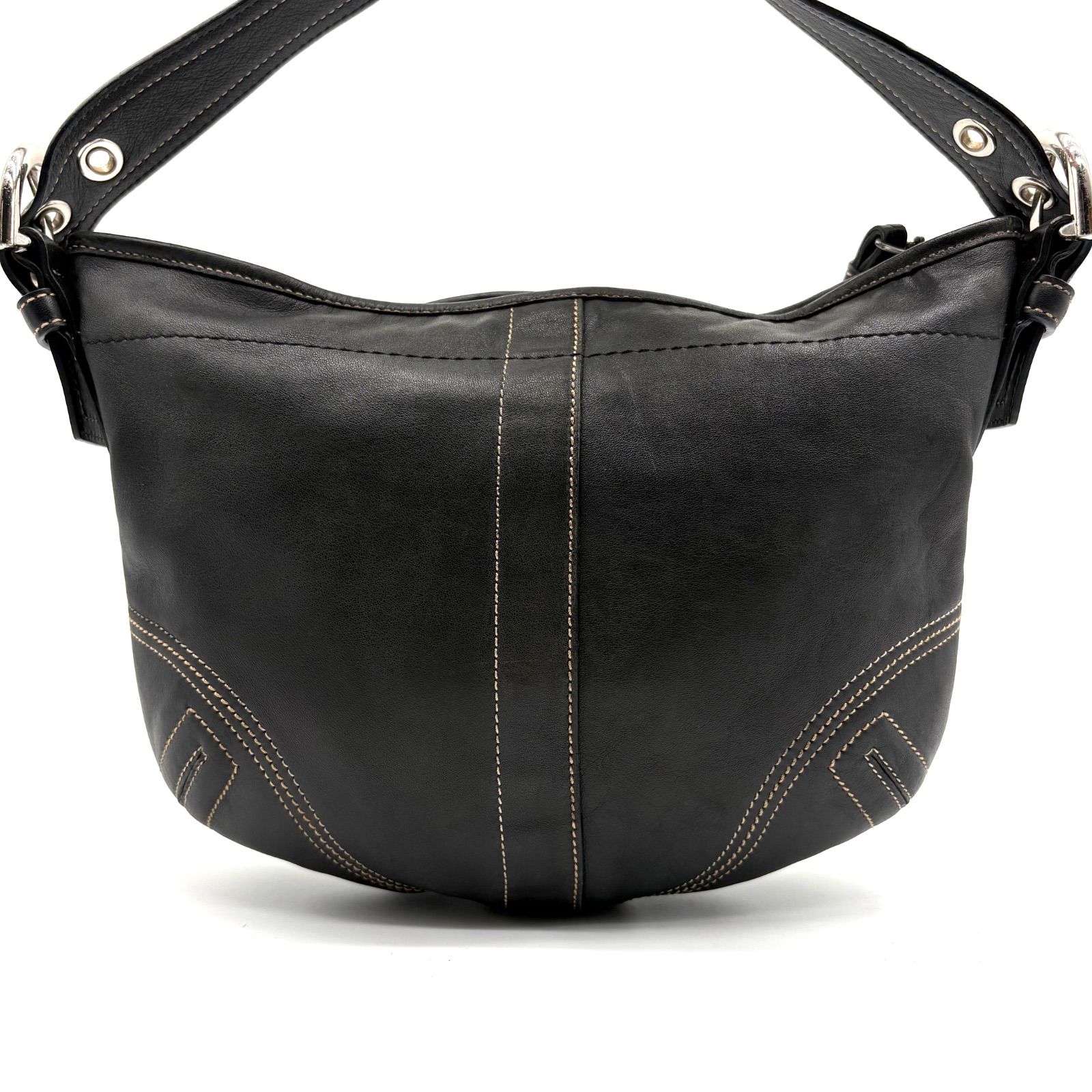 ⭐美品⭐COACH SOHO ブラック レザー ショルダーバッグ タッセル ⭐美 