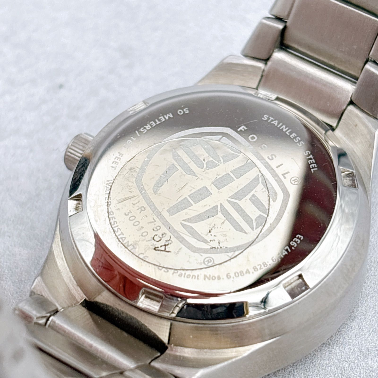 FOSSIL BIG TIC JR-7998 ドラゴン 龍 Y2K アナデジ 腕時計 黒文字盤 