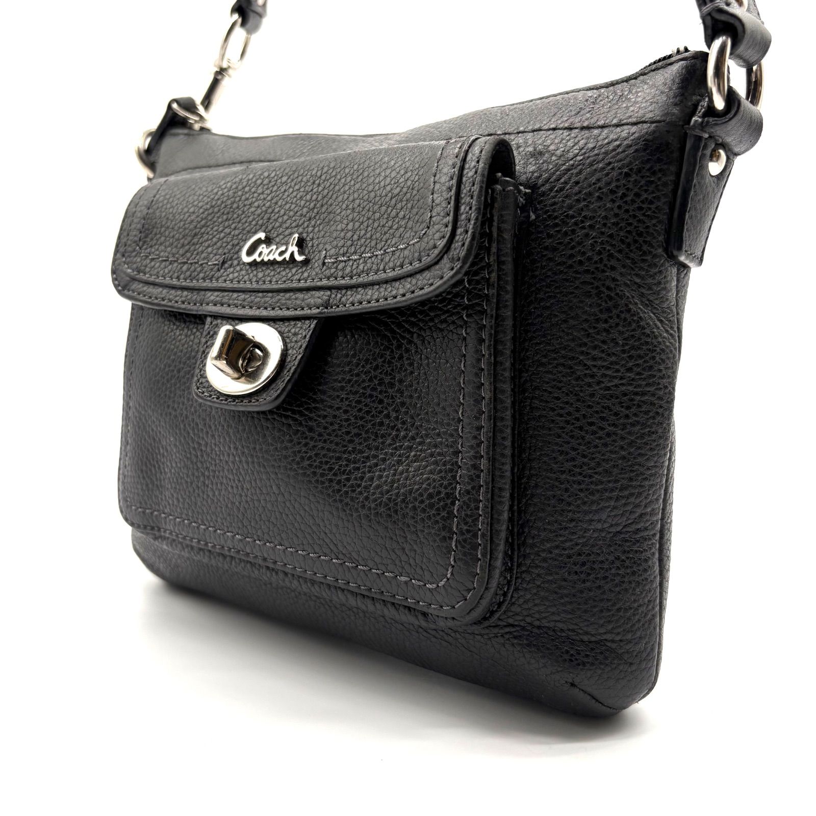 美品✨】COACH y2k Pebbledoleather shoulderbag コーチ 