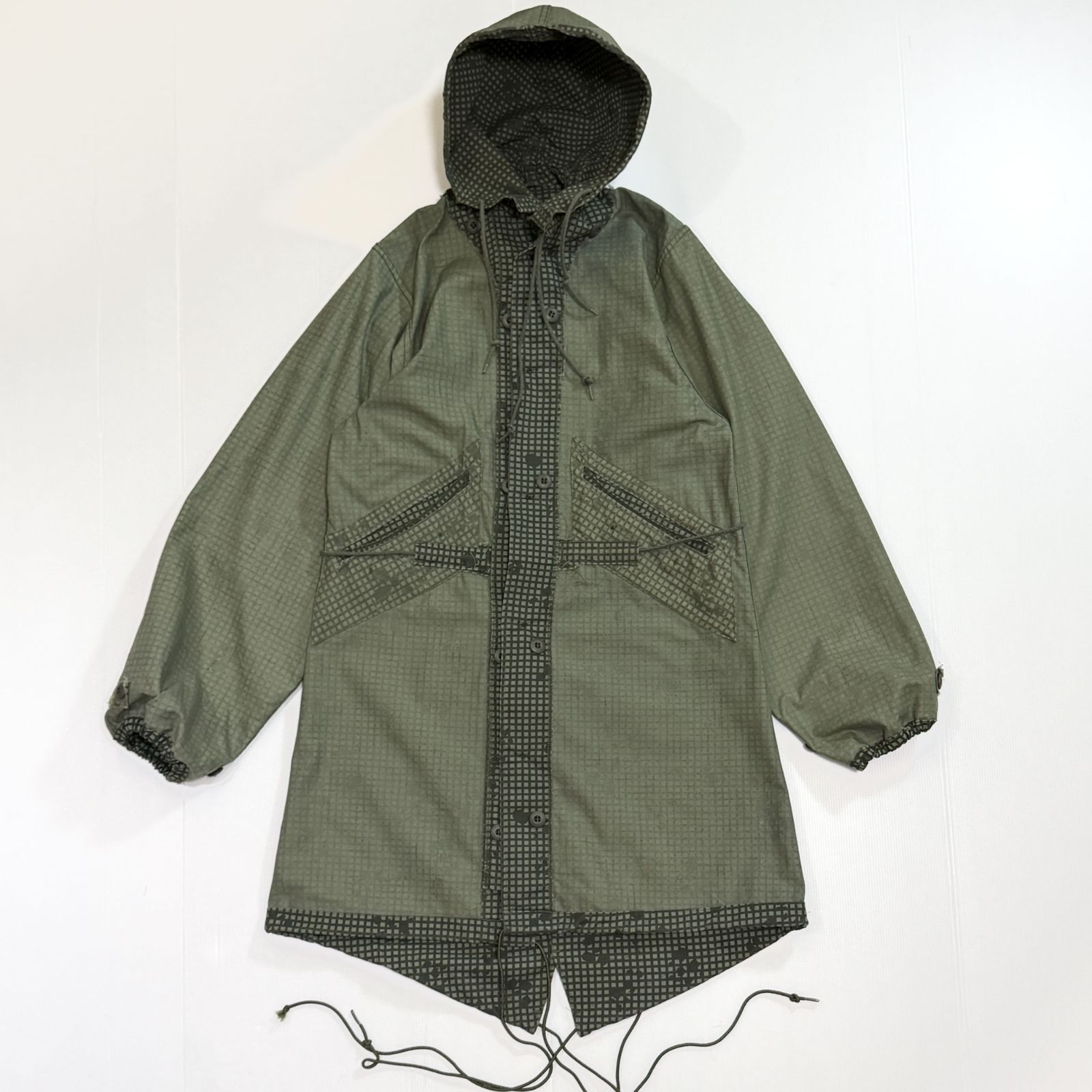 80s U.S.ARMY USED 希少サイズ 米軍 実物 ナイトデザートカモ シェル