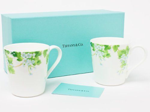 新品 ティファニー　「ＬＥＡＶＥＳ」リーフ　ペアマグカップ　tiffany-69