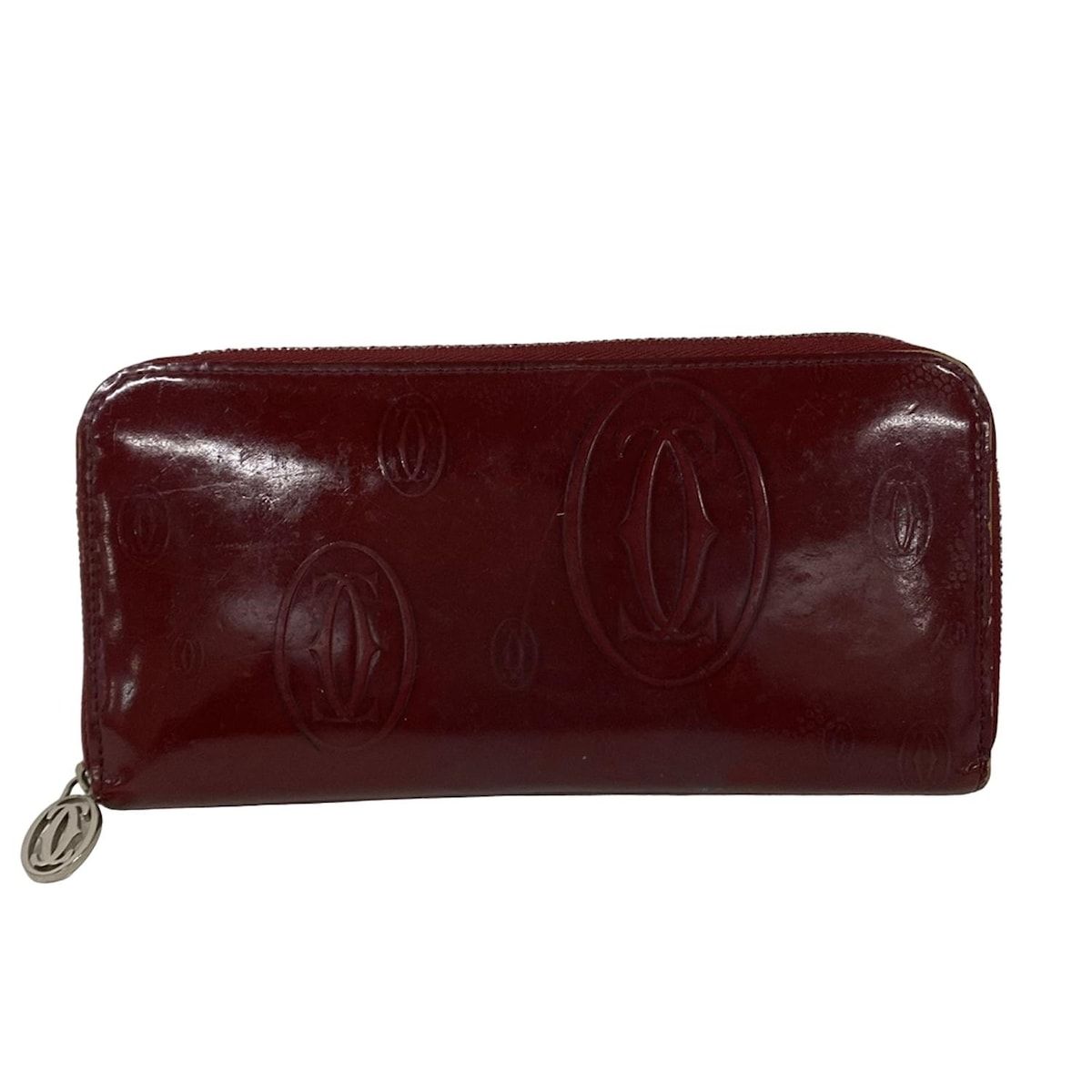 Cartier(カルティエ) 長財布 ハッピーバースデー ボルドー ラウンド