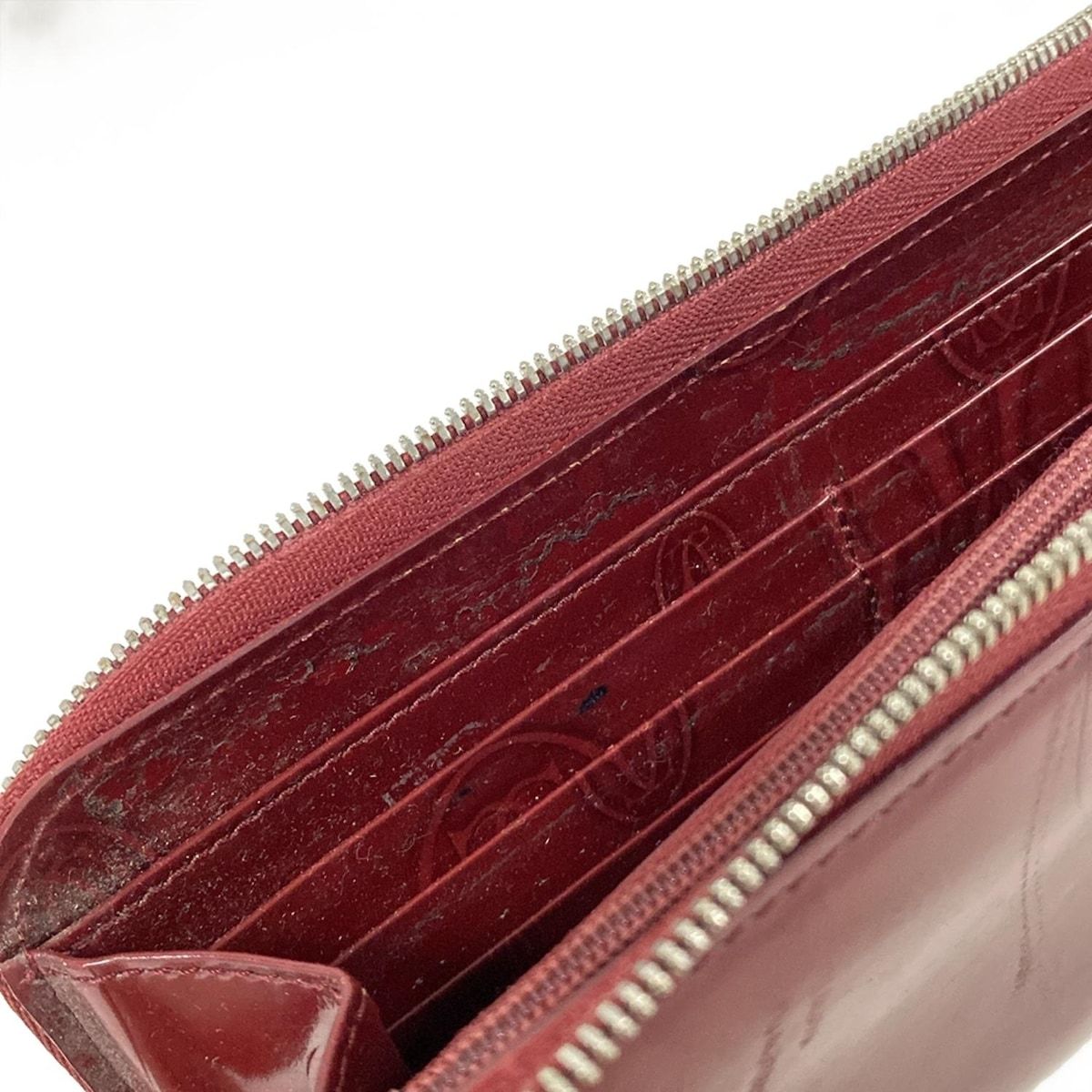 Cartier(カルティエ) 長財布 ハッピーバースデー ボルドー ラウンド 