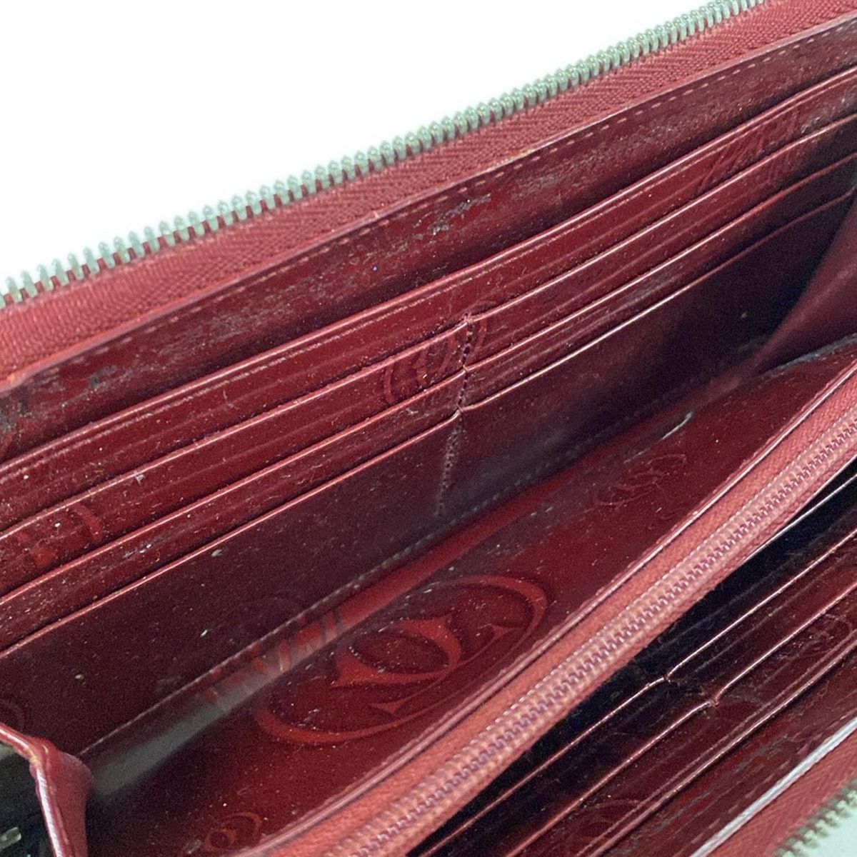 Cartier(カルティエ) 長財布 ハッピーバースデー ボルドー ラウンド 