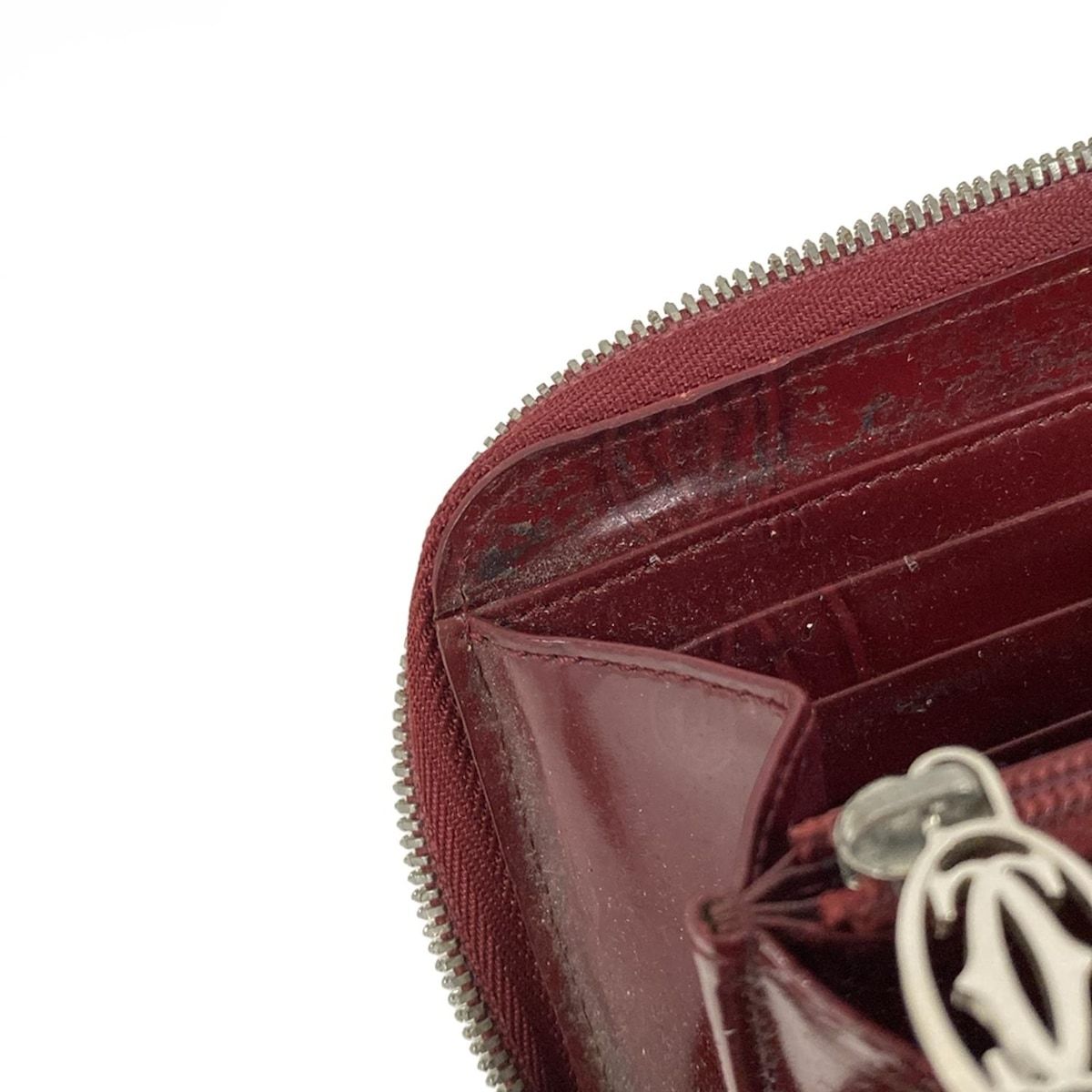 Cartier(カルティエ) 長財布 ハッピーバースデー ボルドー ラウンド 