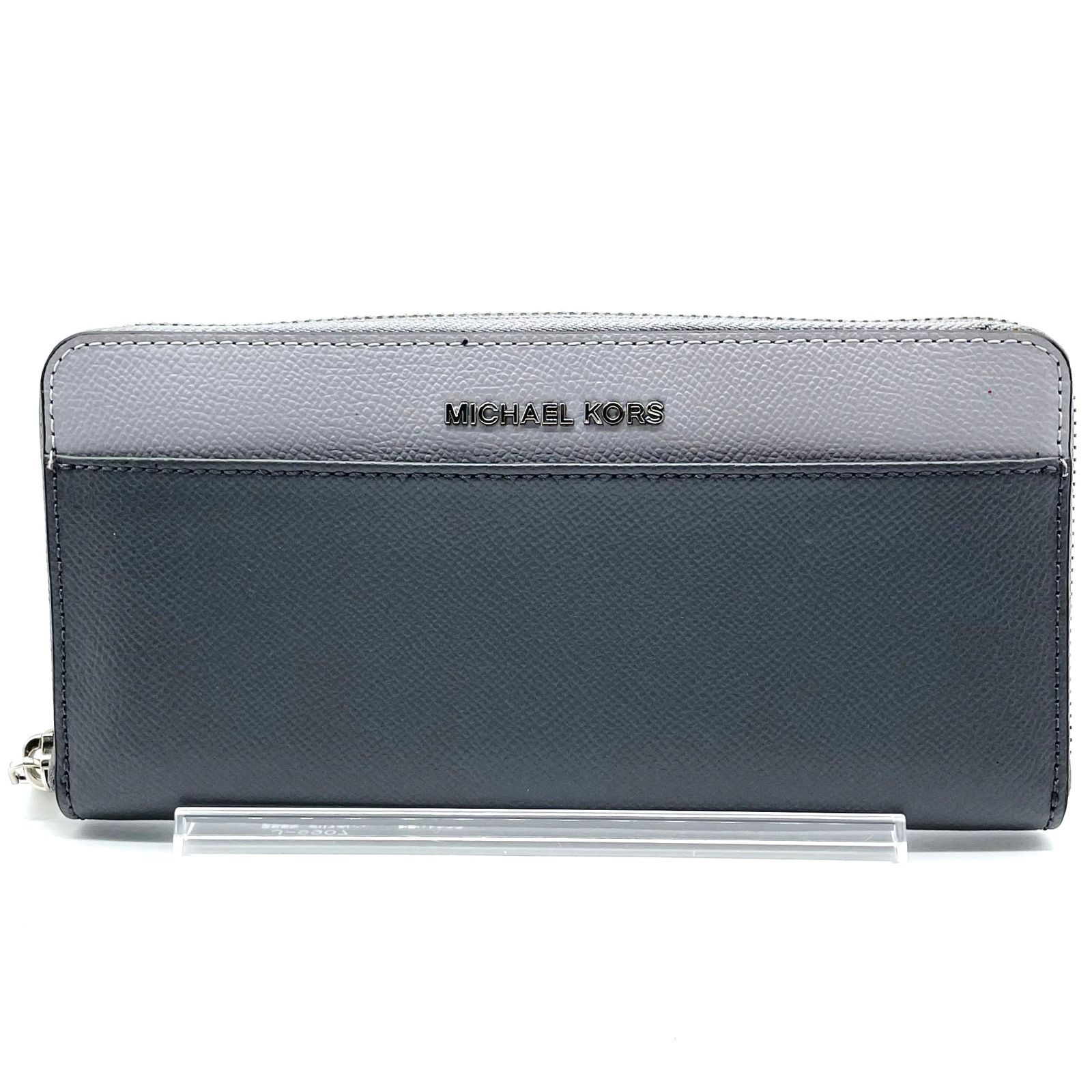 マイケルコース MICHAEL KORS 長財布 ラウンドファスナー PVC レザー 