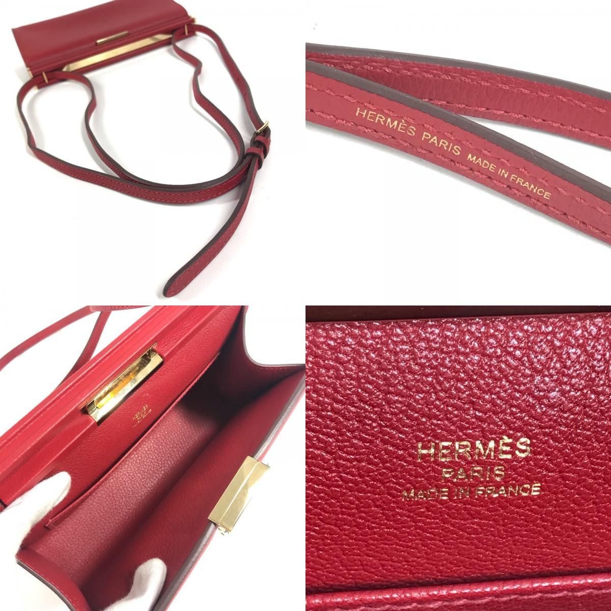 エルメス HERMES エルメス・クリックH 21 エルメス・クリックH21 2WAYバッグ 斜め掛け カバン クラッチバッグ ショルダーバッグ Y刻 ルージュピマン レッド HERMES エルメス ショルダーバッグ エルメス・クリックH 21 ルージュ