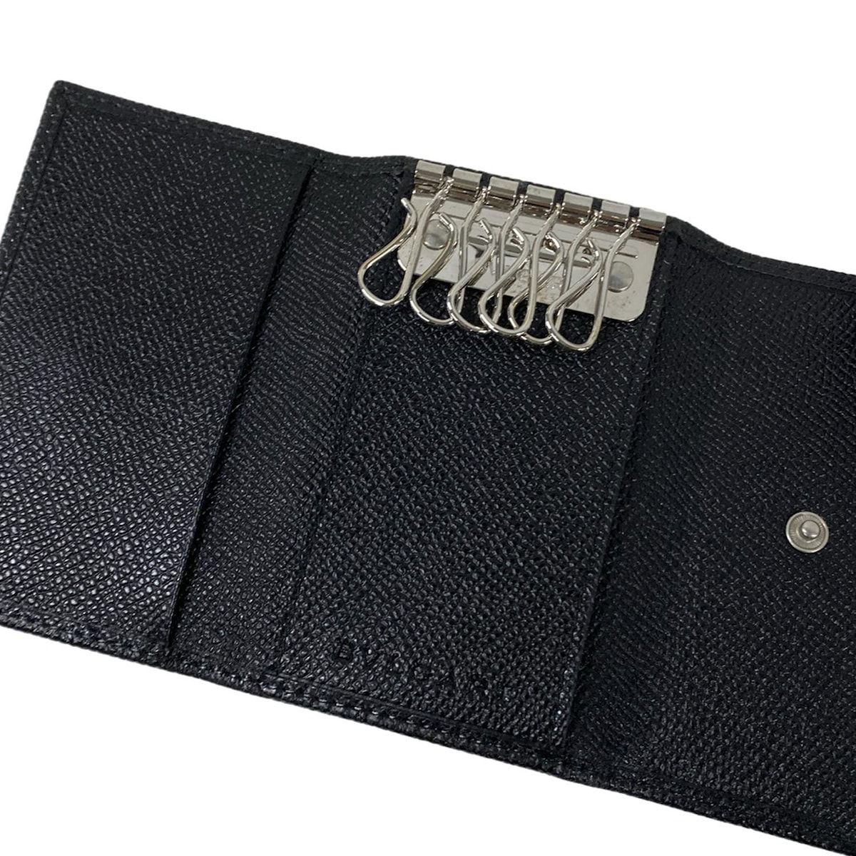 BVLGARI ブルガリ レザーキーケース BVLGARI ブラック レザー キー