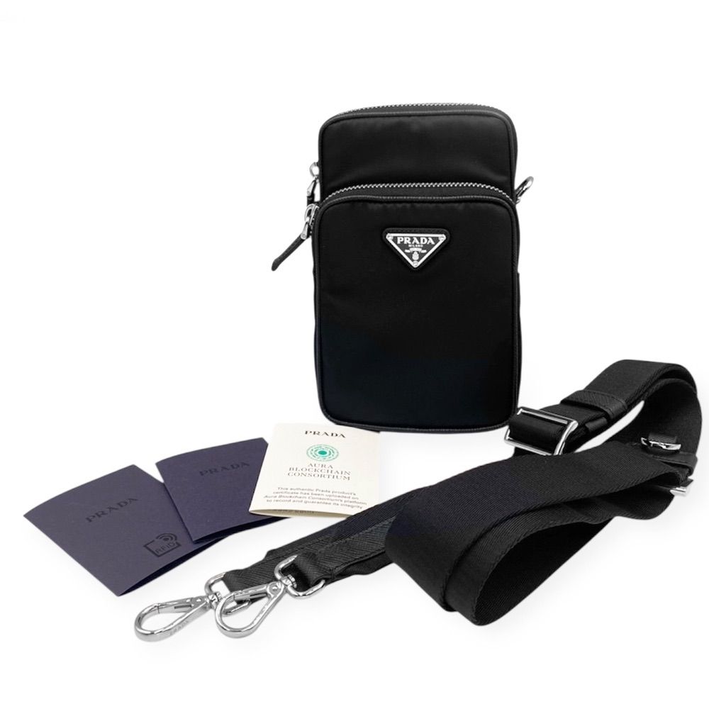 未使用・保管品】プラダ PRADA フォン ポーチ スマホ ショルダー