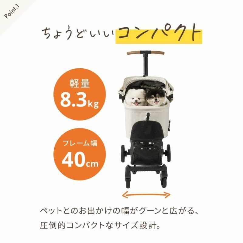 wiZ X ベージュ ペットカート AIRBUGGY ペットカート ベージュ