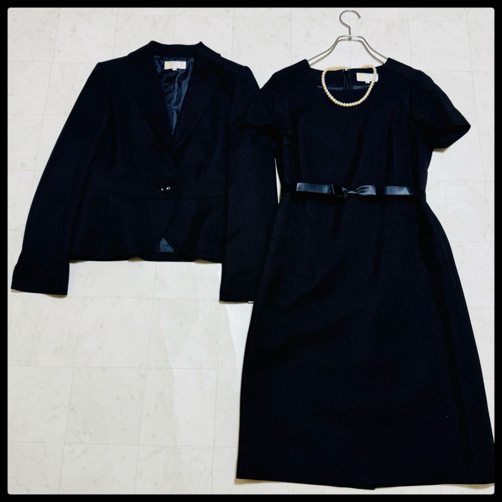 東京ソワール 高級礼服 ブラックフォーマル 3点セット 東京ソワール 高級礼服 ブラックフォーマル 3点セット