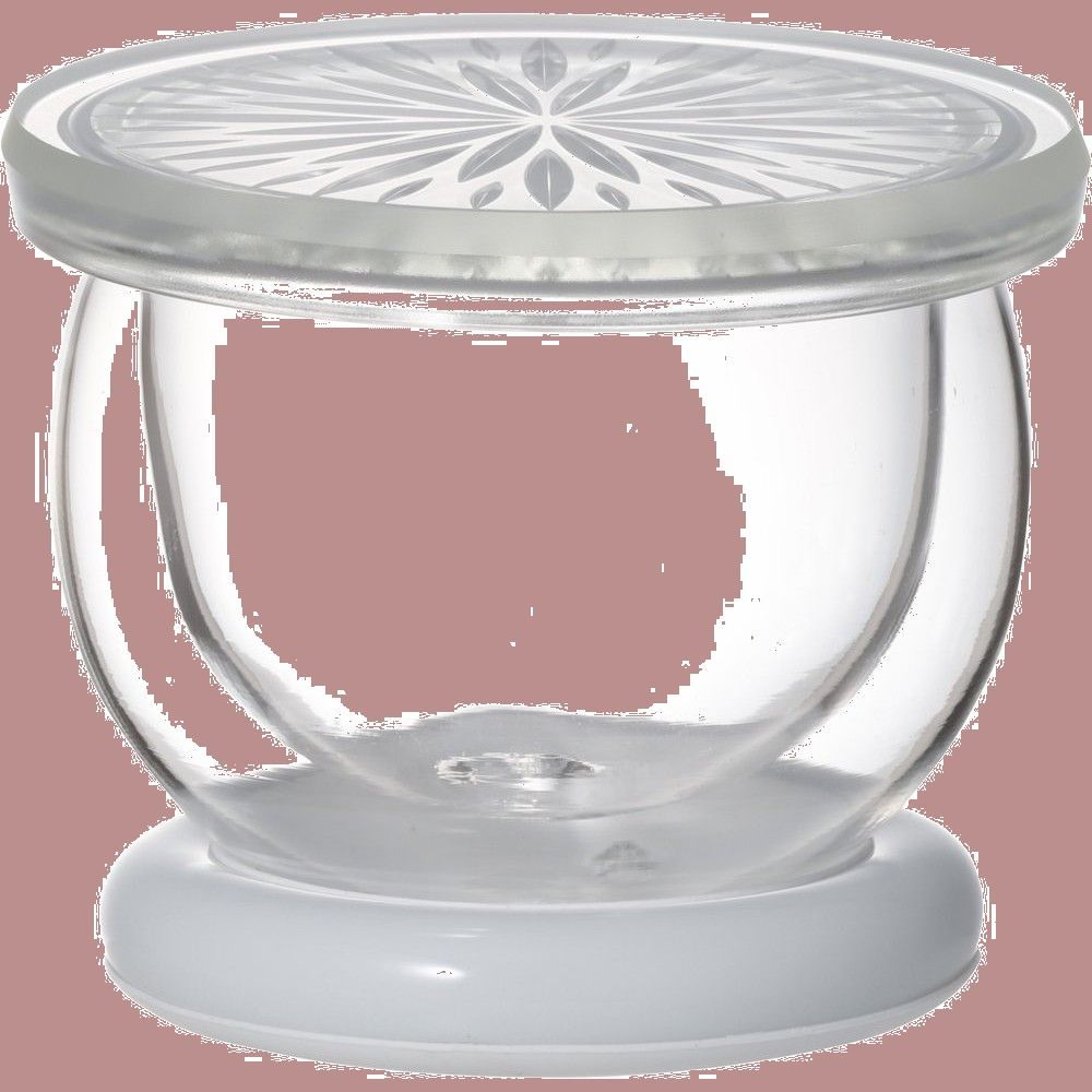 ダブルウォールマグ SNOWTOP グラス ティーシリーズ 菊花柄 耐熱ガラス ホワイト iwaki(イワキ) 407A-W