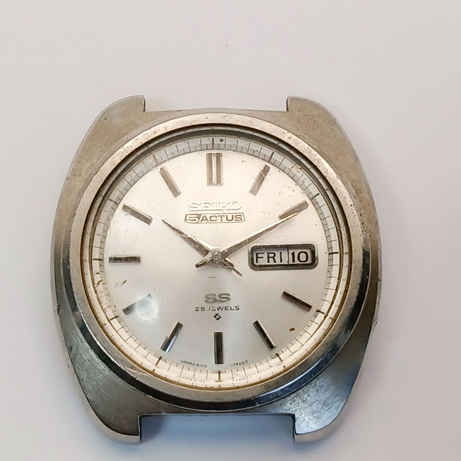 セイコー 稼働品 セイコー 5 アクタス 6106-7440 自動巻き シルバー 3