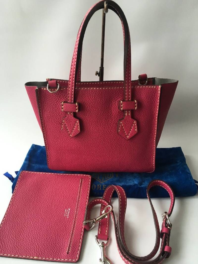 極美品 MOREAU PARIS モロー パリ ポーチ付き レザー バッグ - メルカリ