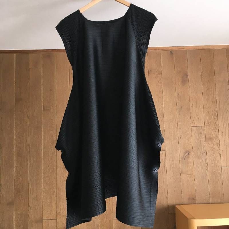 極美品 PLEATS PLEASEプリーツプリーズ PP41-JH563 横プリーツ ロング 