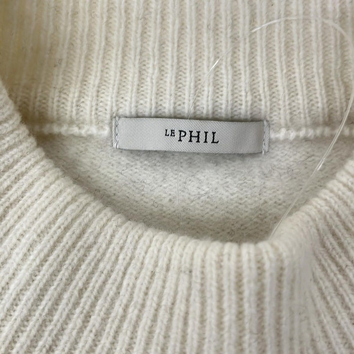 LE PHIL(ルフィル) 長袖セーター サイズF レディース - 黒×白 クルー LE PHIL(ルフィル) 長袖セーター サイズF レディース - 黒×白 クルー