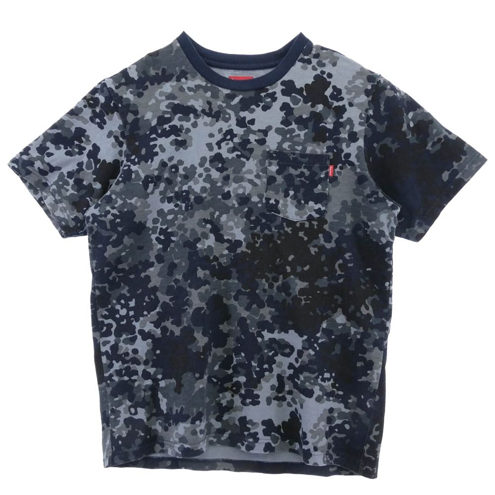 Supreme シュプリーム 19ss Pocket Tee Navy German Camo ポケット T