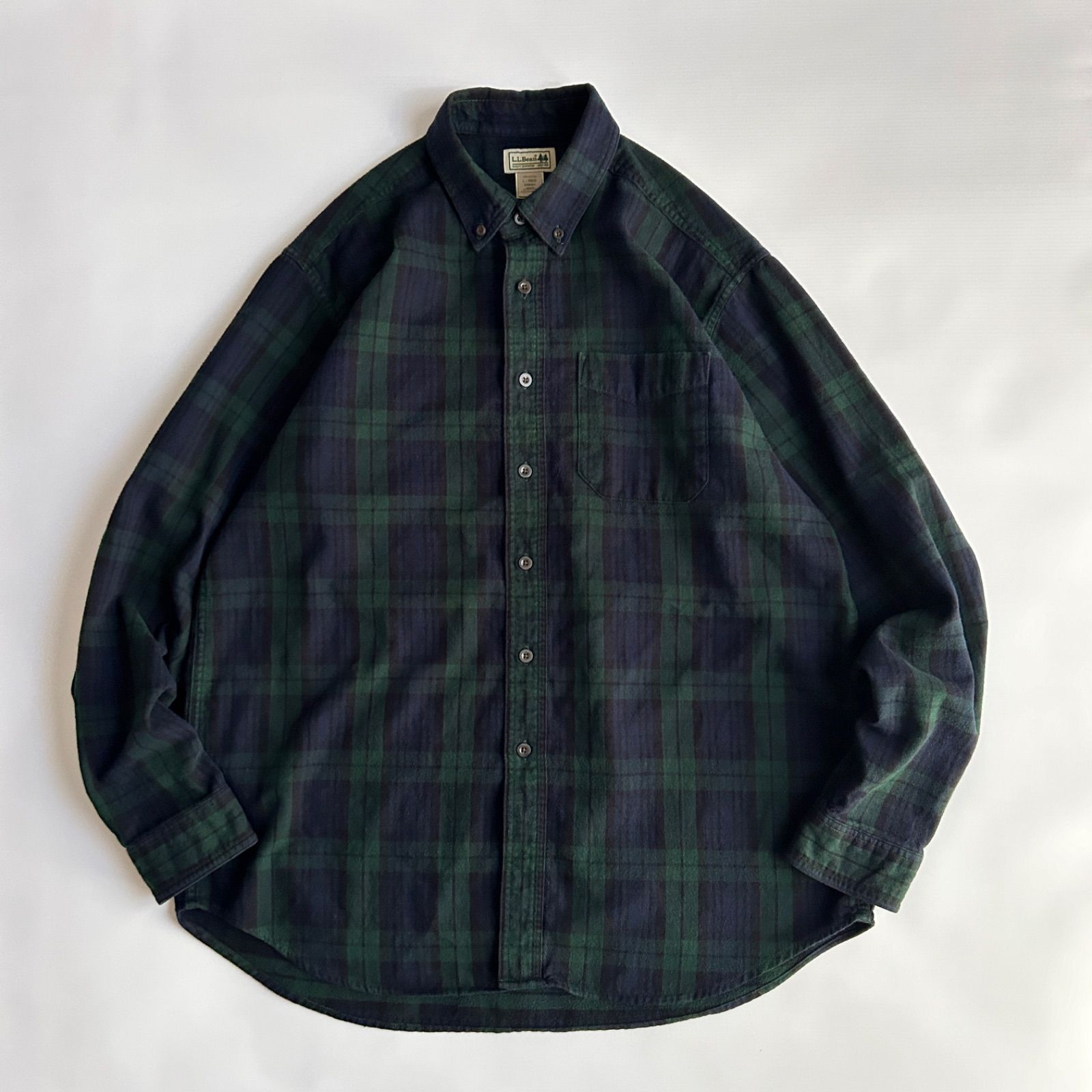 L.L.Bean/エルエルビーン/長袖シャツ/BD/ボタンダウン/フランネル生地 