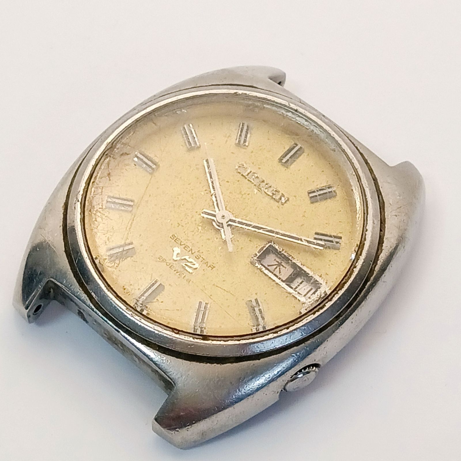 稼働 良品】0331-6 CITIZEN SEVEN STAR V2 シチズン セブンスター 4 