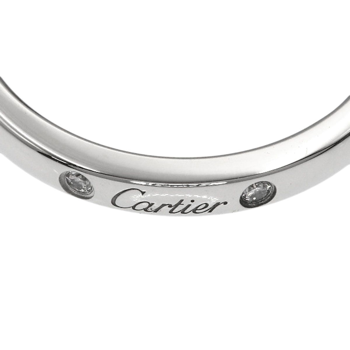 CARTIER カルティエ バレリーナ カーブ 3P ダイヤモンド #48 リング 