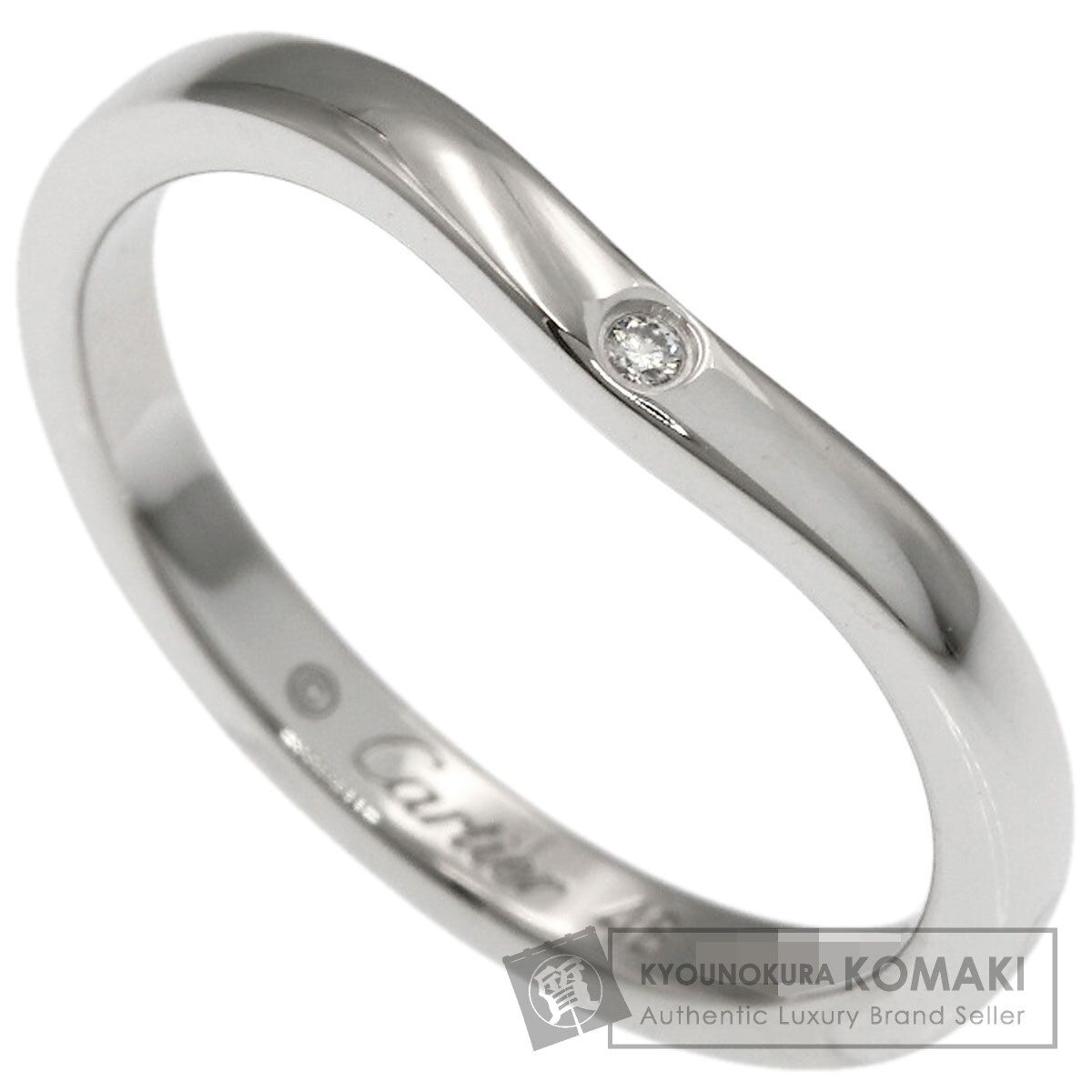 CARTIER カルティエ バレリーナ カーブ 3P ダイヤモンド #48 リング
