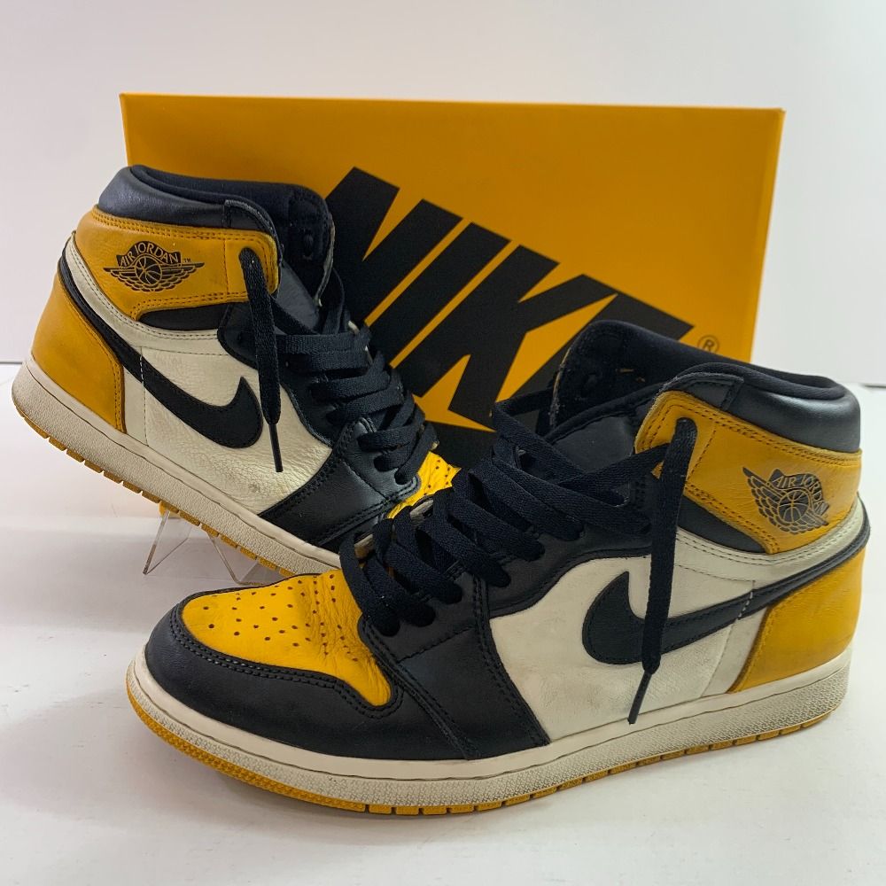 04w6270▽※【中古】Nike Air Jordan 1 Retro High OG Taxi 555088-711 