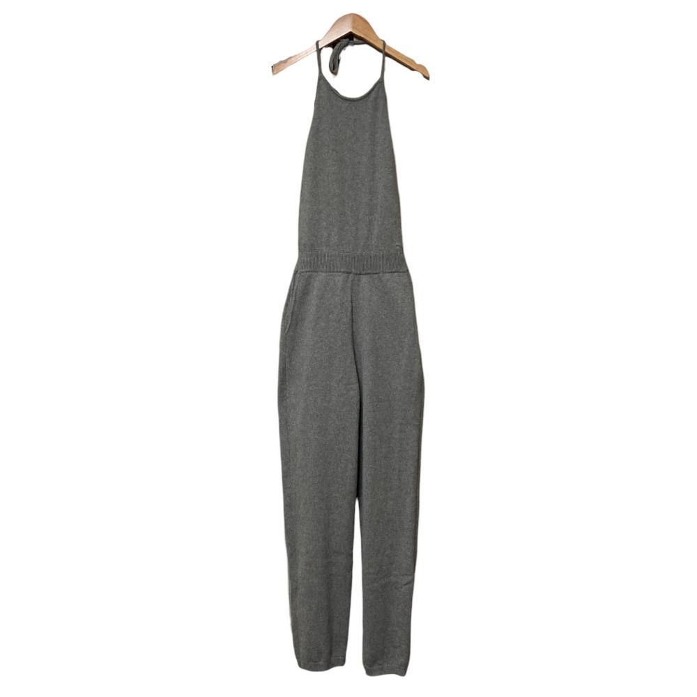 美品 24SS CLANE クラネ ホルターネック ニットオールインワン 