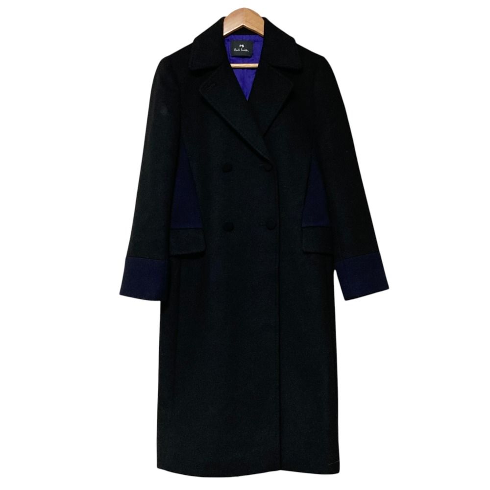 美品 Paul Smith ポールスミス カシミヤブレンド ダブル チェスター 