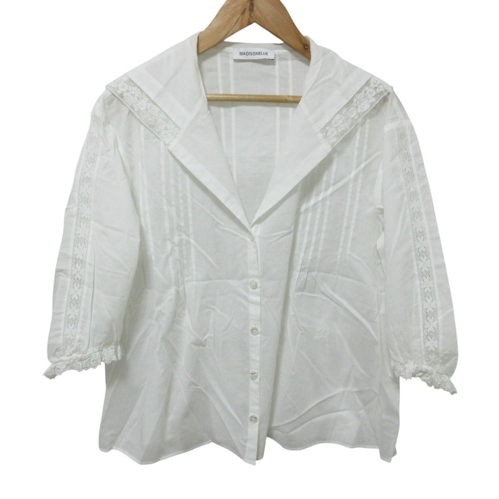 良品 MADISONBLUE マディソンブルー SAILOR BL LACE 五分袖 セーラー 