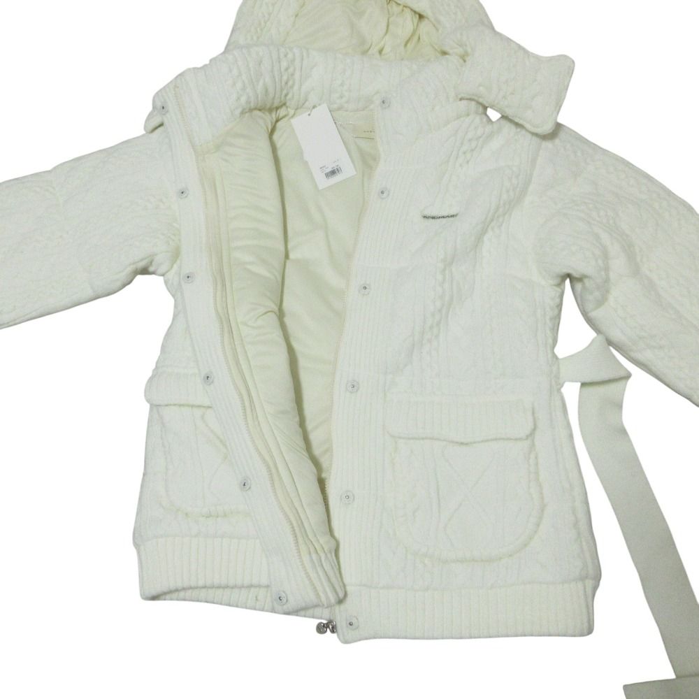 未使用 andmary アンドマリー quilting knit shape jacket フーデッド