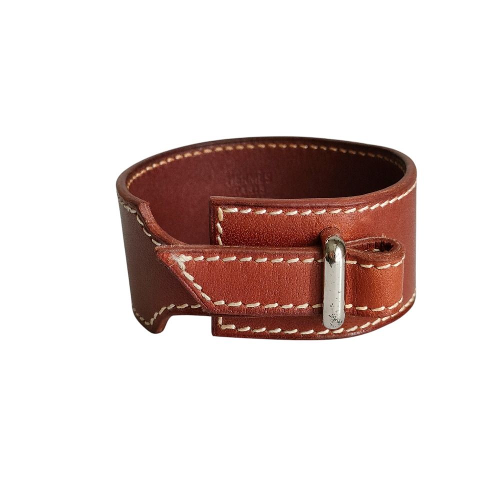 良品 HERMES エルメス トゥアレグ アルテミス レザー ブレスレット 