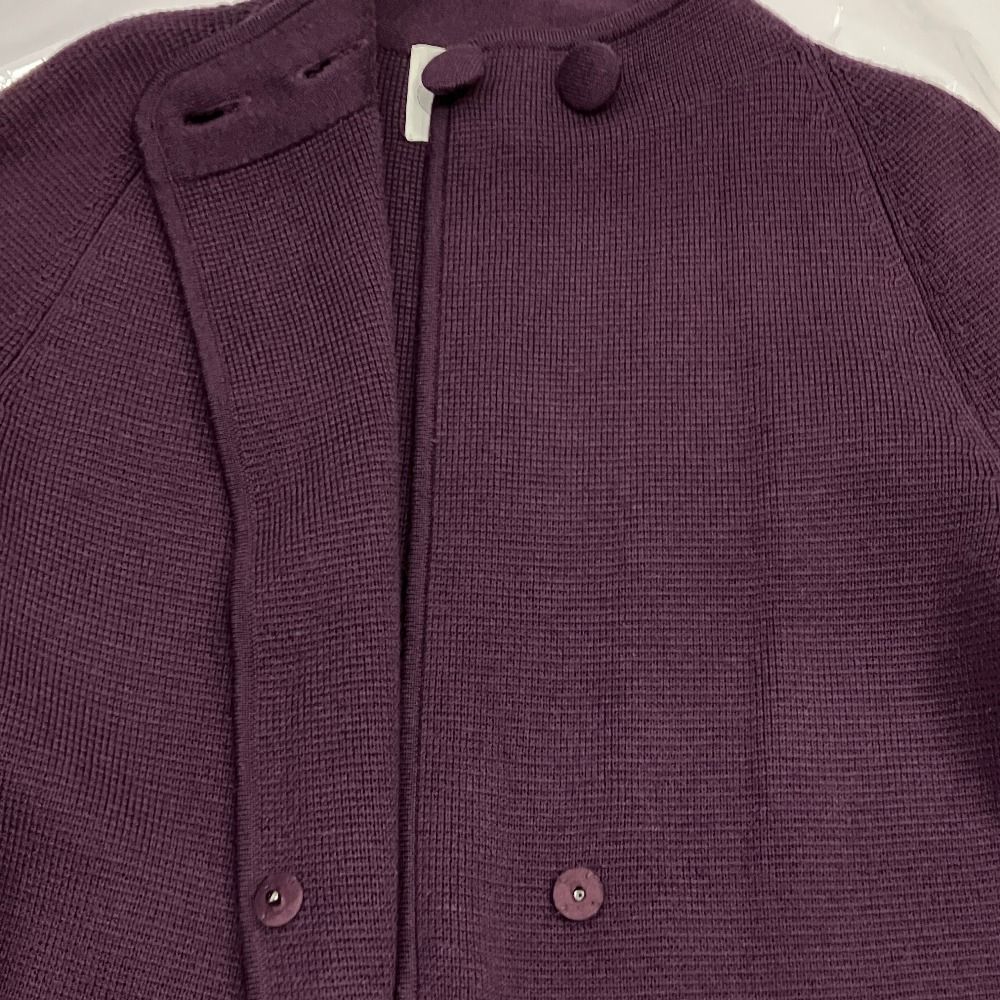 『未使用品』J＆M Davidson ニットコート パープル サイズM 美品 J&M DAVIDSON ジェイアンドエムデヴィッドソン ウール ニット