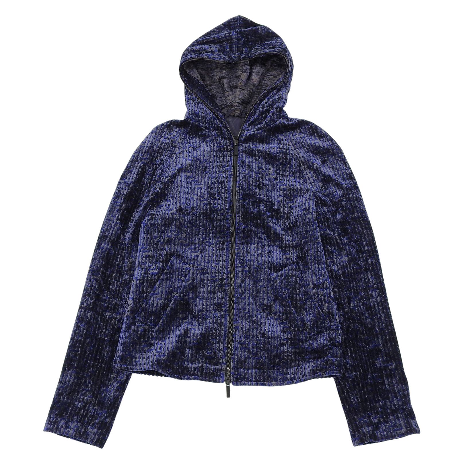 美品△EMPORIO ARMANI エンポリオ アルマーニ Z1R330 Z1842 ベロア W 