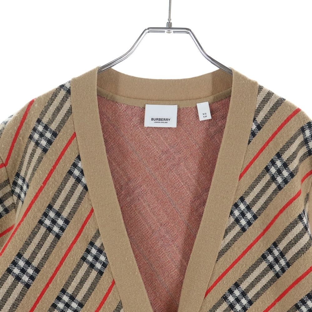 バーバリー BURBERRY ノバチェックカーディガン メンズ 164cm 14Y 