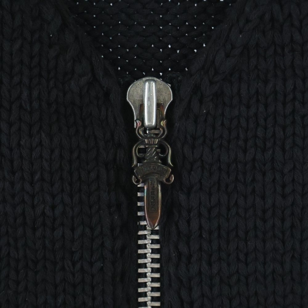 CHROME HEARTS (クロムハーツ) ダガージップアルパカニットベスト