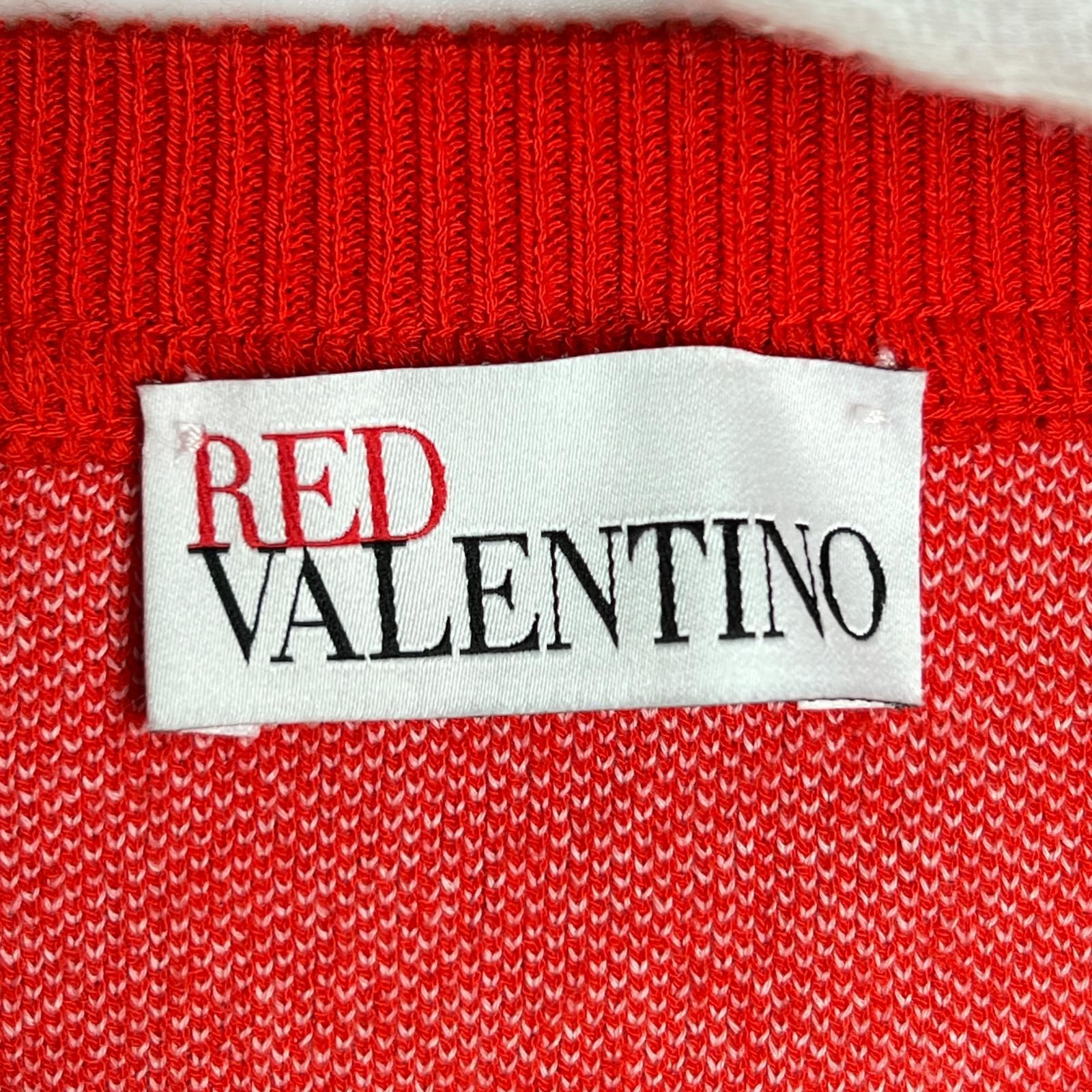 極美品△RED VALENTINO レッドヴァレンティノ フローラル クルーネック 